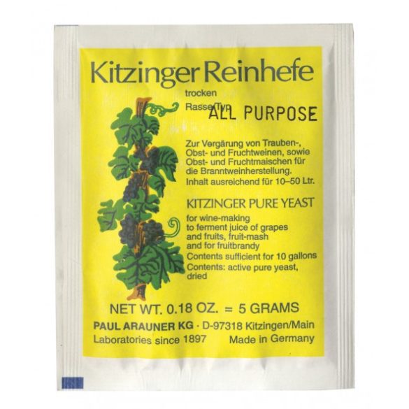  dried yeast Kitzinger all purpose for 50 l 