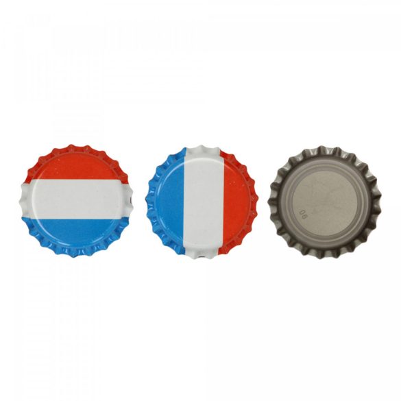 Crown corks 26 mm - oxygen scavenging - French/Dutch flag- 100 pcs 