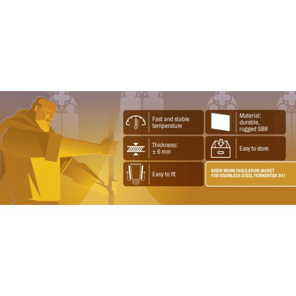 Brew Monk ™ köpeny fermentorhoz 30 l