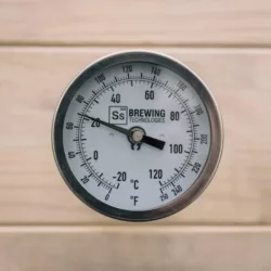   Ss Brewtech ™ hőmérő (Ss logóval) a TC sörfőző üstökhöz (TC Brew sörfőző üst, BME sörfőző üst, eKettle)