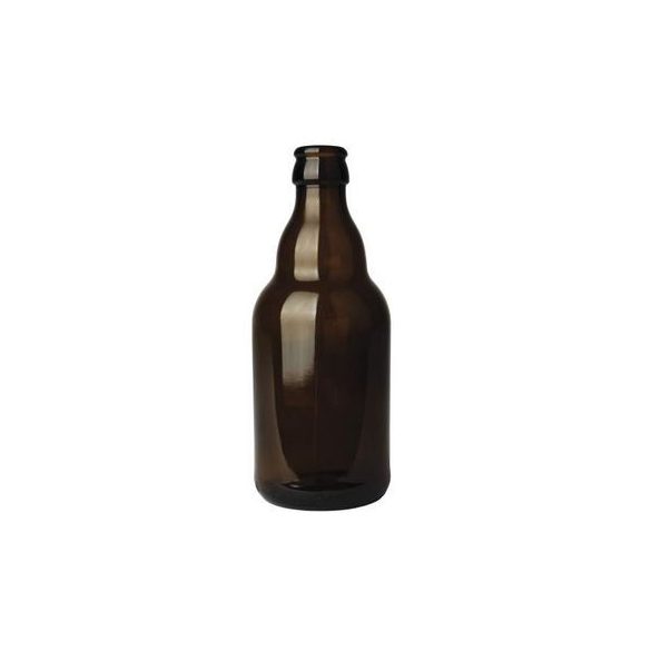 Steinie beer bottle 33 cl, brown, 26 mm, box 24 pcs