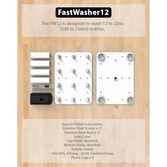  FastWasher 12 palack mosó rendszer 12 palackhoz