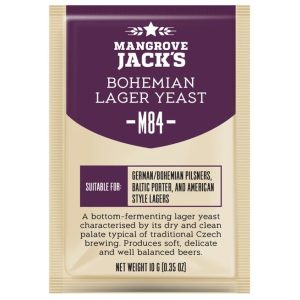  Dried brewing yeast - Bohemian Lager M84 - Mangrove Jack's Craft Series 10g 