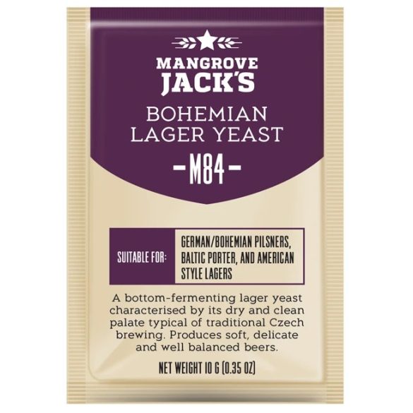  Dried brewing yeast - Bohemian Lager M84 - Mangrove Jack's Craft Series 10g 