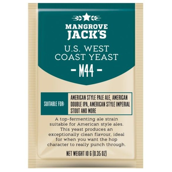  Dried brewing yeast US West Coast M44 - Mangrove Jack's Craft Series - 10 g 