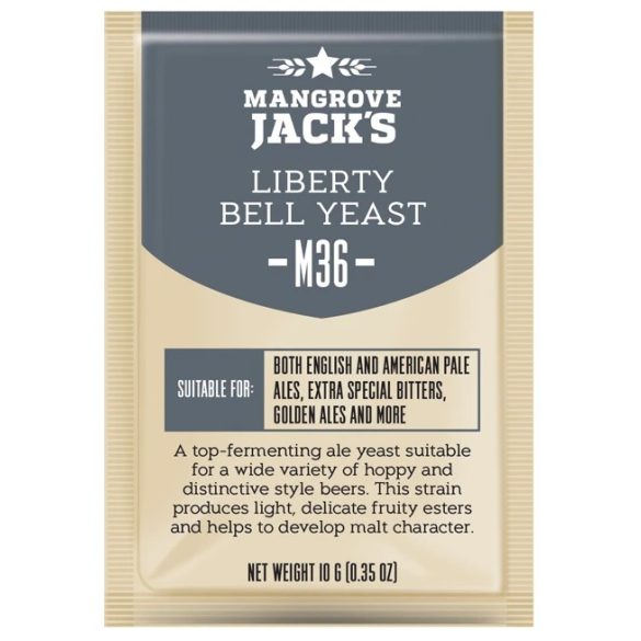  Dried brewing yeast Liberty Bell Ale M36 - Mangrove Jack's Craft Series - 10 g 