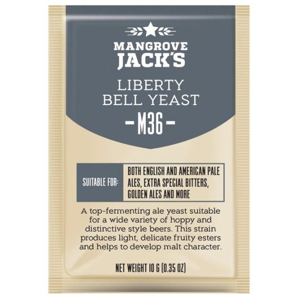 Szárított sörélesztő Liberty Bell Ale M36 - Mangrove Jack's Craft sorozat - 10 g
