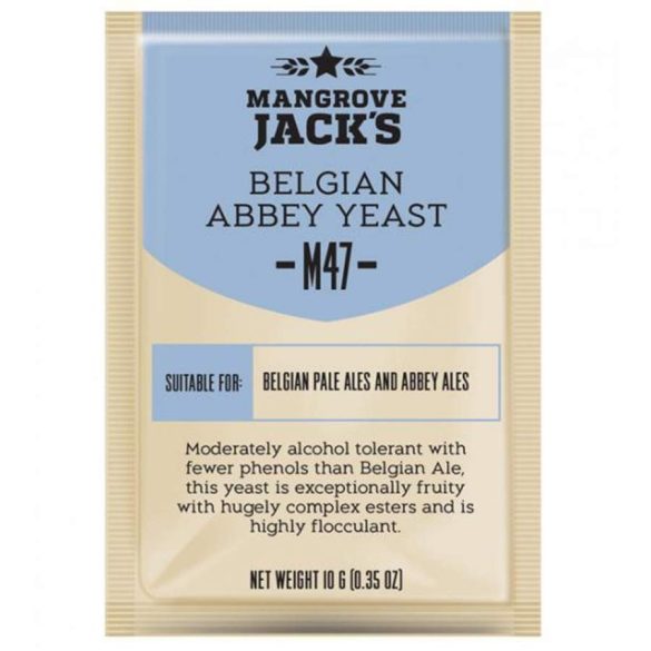  Dried brewing yeast Belgian Abbey M47 - Mangrove Jack's Craft Series - 10 g 