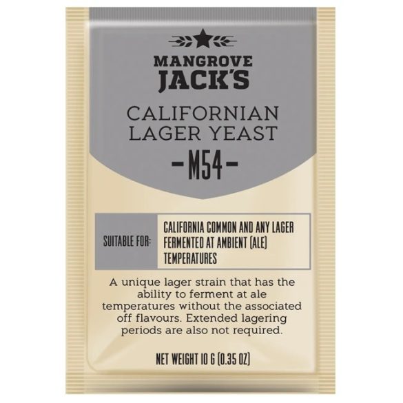 Szárított sörélesztő Californian Lager M54 - Mangrove Jack's Craft sorozat - 10 g