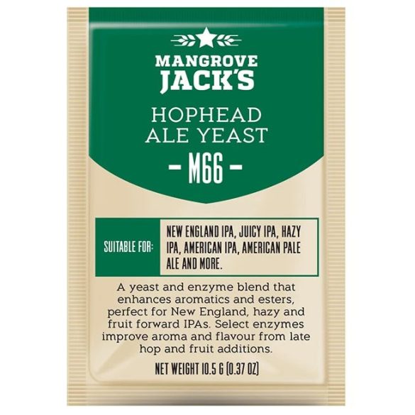  Dried brewing yeast M66 Hophead - Mangrove Jack's Craft Series - 10 g 