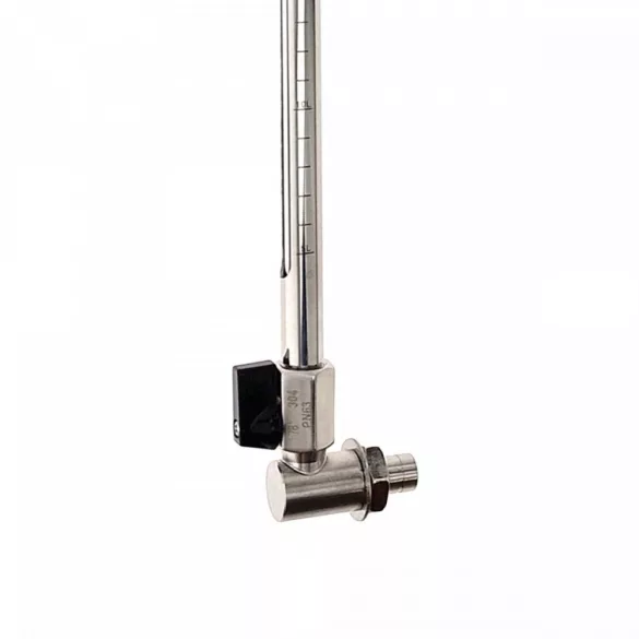 Brew Monk™ transparent circulation pipe with litre graduation and SST valve