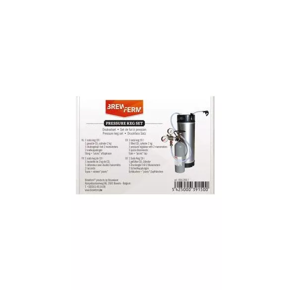  Complete pressure keg set with soda keg 