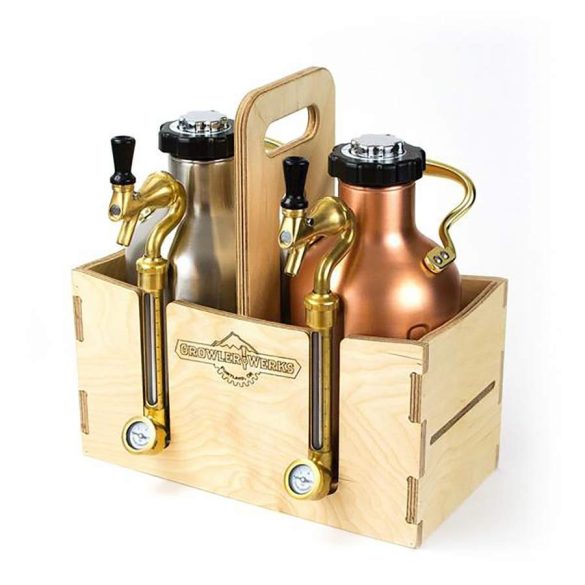  GrowlerWerks uKeg™ 64 wooden case 