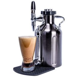    GrowlerWerks uKeg™ Nitro 50 fekete króm - 1.5 l sör. és nitro kávé csapoló tartály