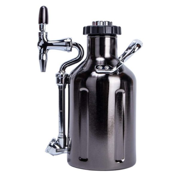  GrowlerWerks uKeg™ Nitro 50 fekete króm - 1.5 l sör. és nitro kávé csapoló tartály