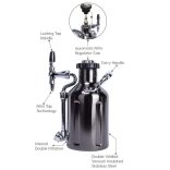  GrowlerWerks uKeg™ Nitro 50 fekete króm - 1.5 l sör. és nitro kávé csapoló tartály