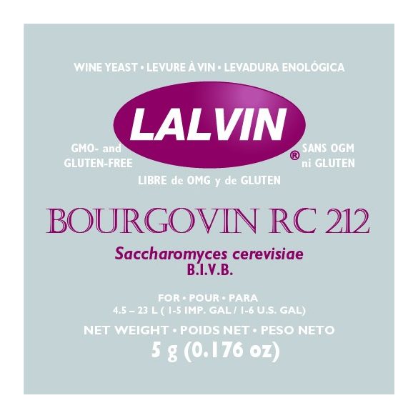  Lalvin Bourgovin RC212 yeast