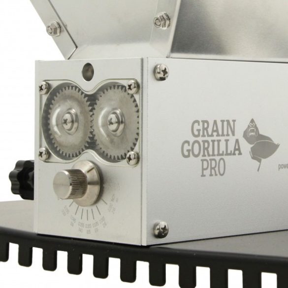Brewferm Grain Gorilla Pro malt mill with 3 stainless steel rollers 