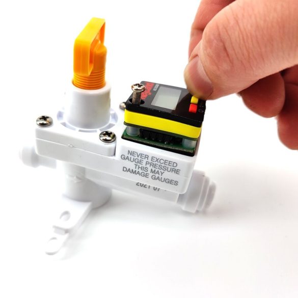Digitális mini nyomásmérő 0-90psi (0-6.2bar) Blowtie és In-line regulatorokhoz