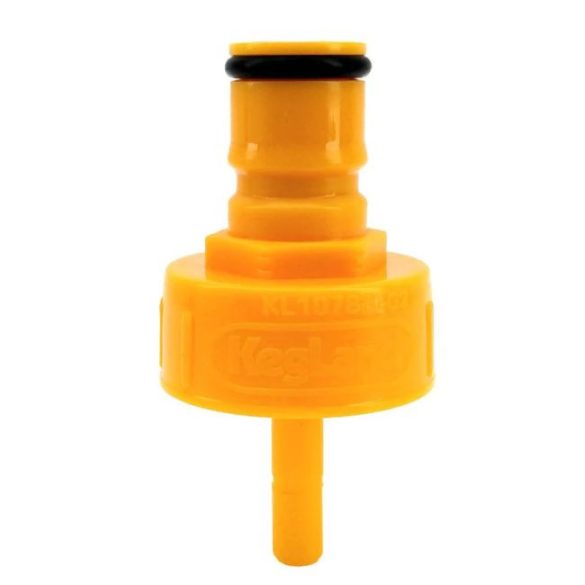 Line Cleaning & Carbonation Cap. Yellow. Plastic 