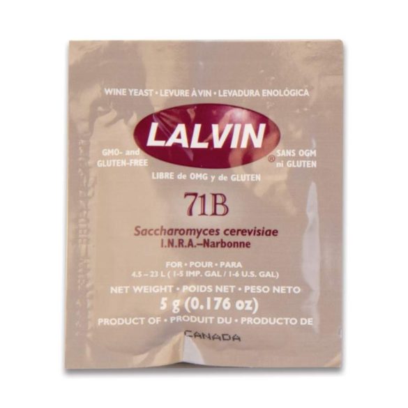  Dried yeast 71B™ - Lalvin™ - 5 g 