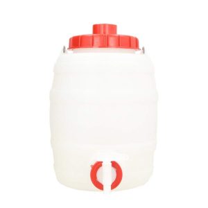  plastic tank round + lid + tap 10 l 