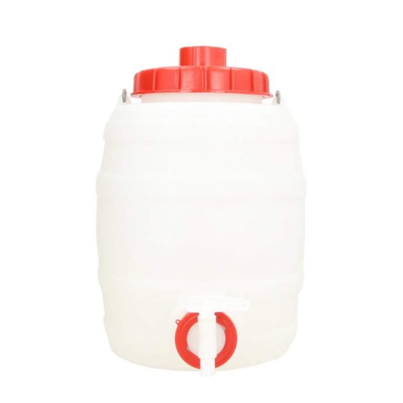  plastic tank round + lid + tap 10 l 