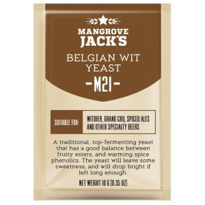 Szárított sörélesztő Belgian Wit M21 - Mangrove Jack's Craft sorozat - 10 g