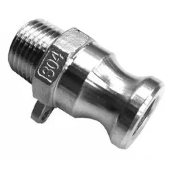 1/2 Inch Type F Camlock - Male Cam x Male BSPT Thread