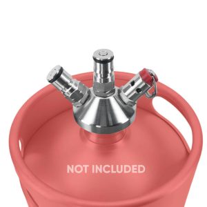 Mini Keg - Ball Lock csapoló fej 8mm silicone csővel