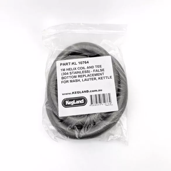 Stainless steel Helix Coil 1m with Tee