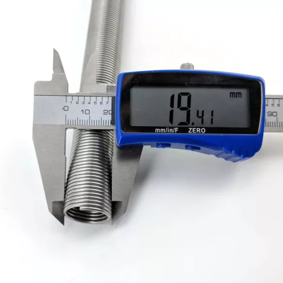 Stainless steel Helix Coil 1m with Tee
