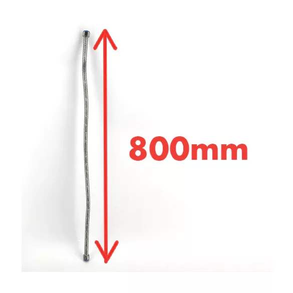 Stainless Flexi Arm 80cm with 1/2inch Hex Nut
