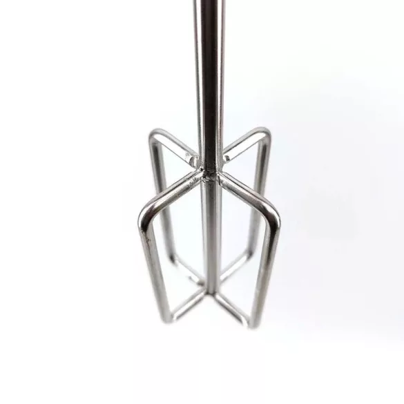 Premium Stainless Steel Drill Powered Mash Stirrer & Mixer - 1/4 Inch Hex Drive