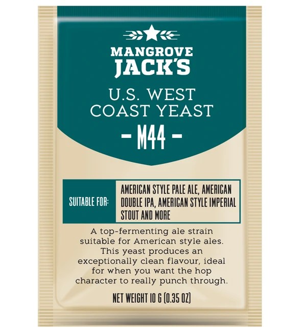 Szárított sörélesztő US West Coast M44 - Mangrove Jack's Craft sorozat - 10 g