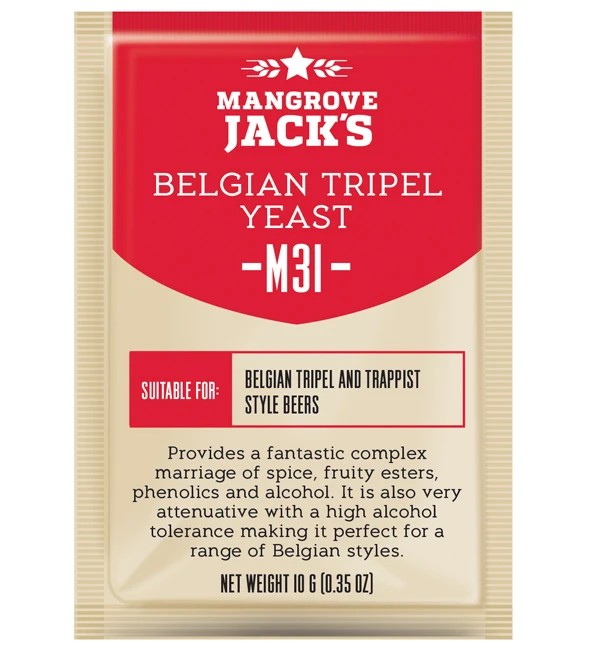 Szárított sörélesztő Belgian Tripel M31 - Mangrove Jack's Craft sorozat - 10 g