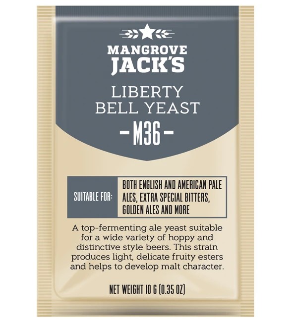 Szárított sörélesztő Liberty Bell Ale M36 - Mangrove Jack's Craft sorozat - 10 g