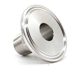 Saválló tri clamp menetes vég külső 1" menettel 2" tri clamp 64mm
